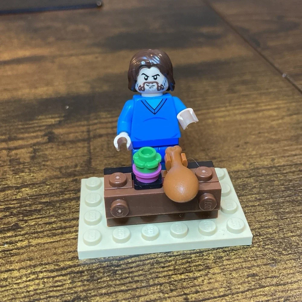 LEGO‎ A Minecraft Movie Steve Minifigure (Jack Black) w/ Lava Chicken Leg